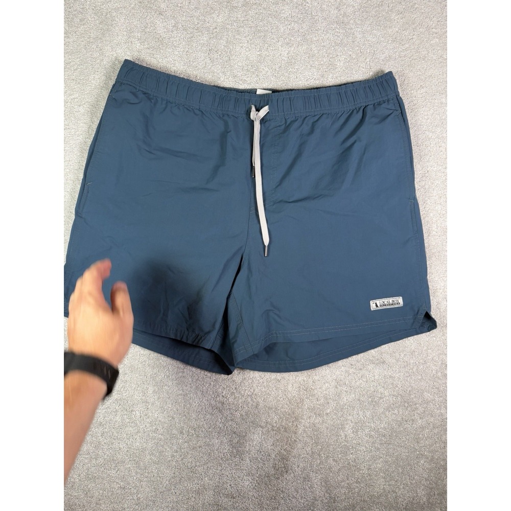 Local Boy Outfitters Shorts Trunks Mens 2XL Blue Hybrid Fish Outdoor Cut Liner *